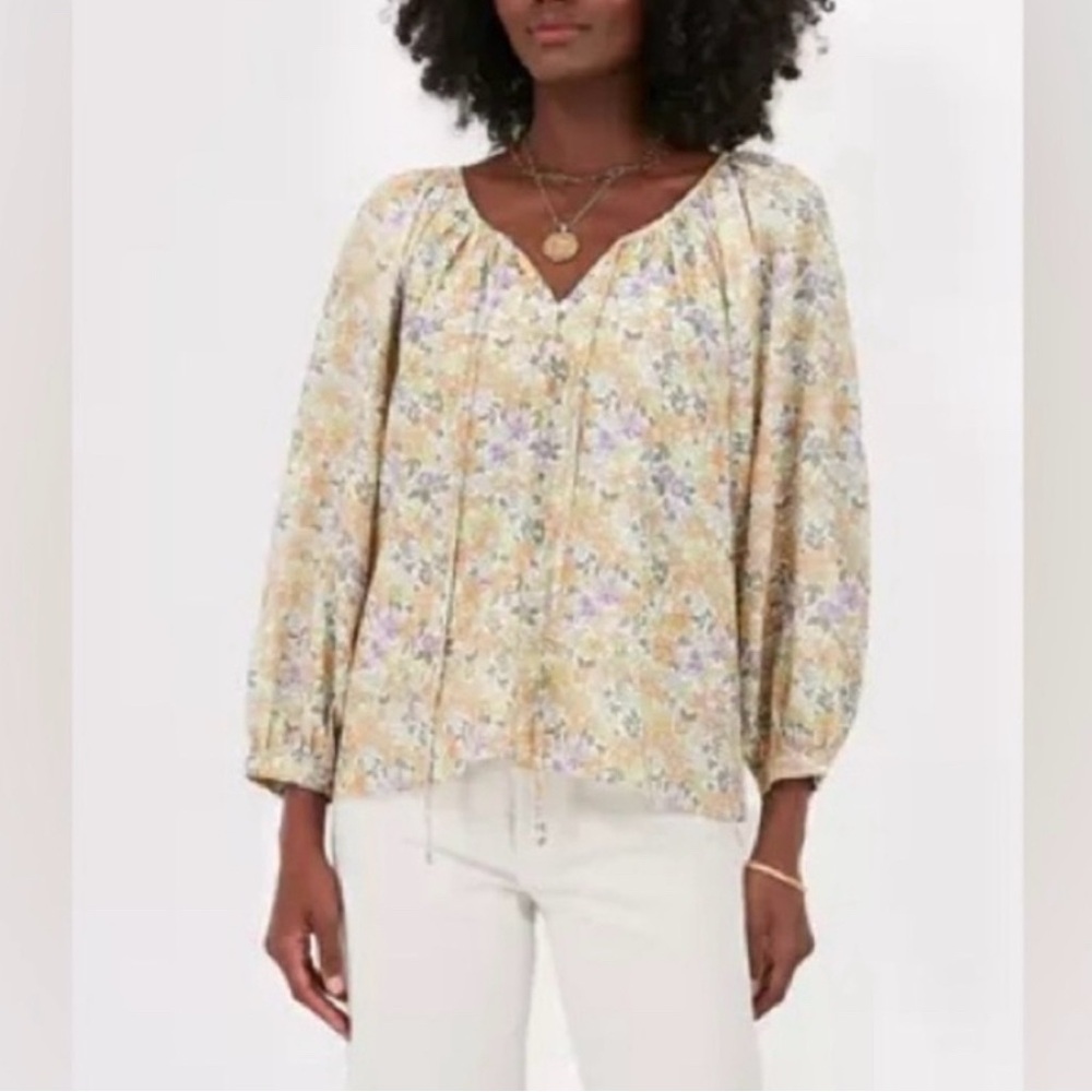 Tuckernuck Hyacinth House Flower Power Maisie Tie
Blouse - Size Large